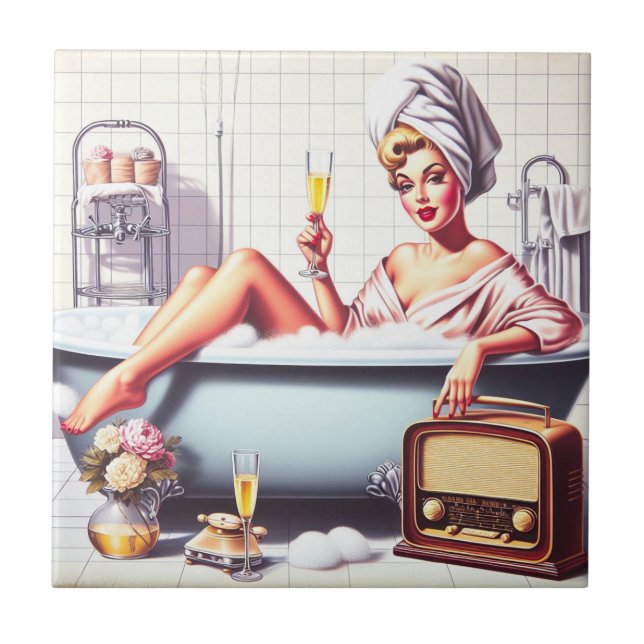 Carreau Prise de bain vintage (Devant)