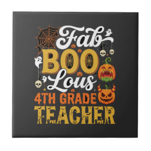 Carreau Professeur de 4e année Faboolous Halloween