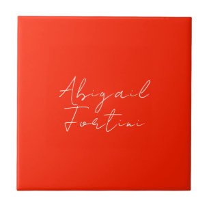 Carreau Professionnel minimaliste rouge blanc moderne