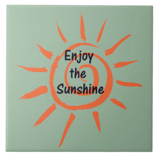 Carreau Profitez du soleil Grande Carrelage en céramique