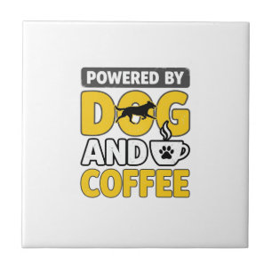 Carreau Propulsé par le chien et le café vintage shirt des