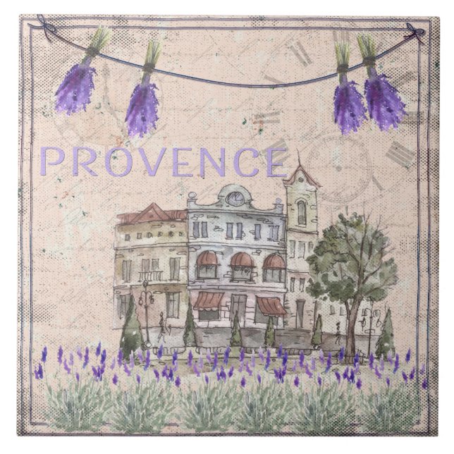 Carreau Provence France Lavender Flower Summer Love (Devant)