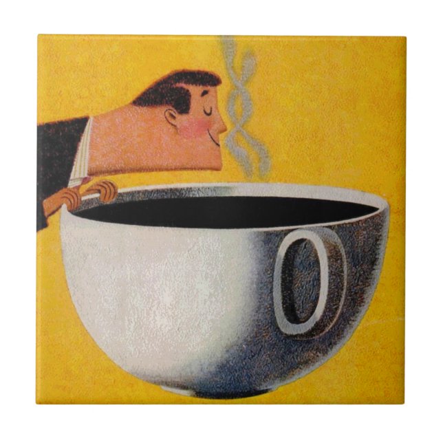 Carreau Publicité vintage sur le café (Devant)
