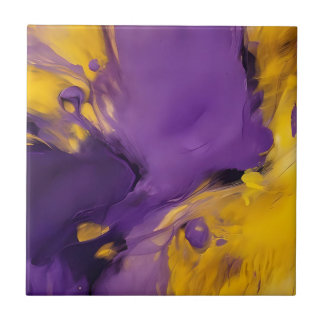 Carreau Purple and Gold Abstract
