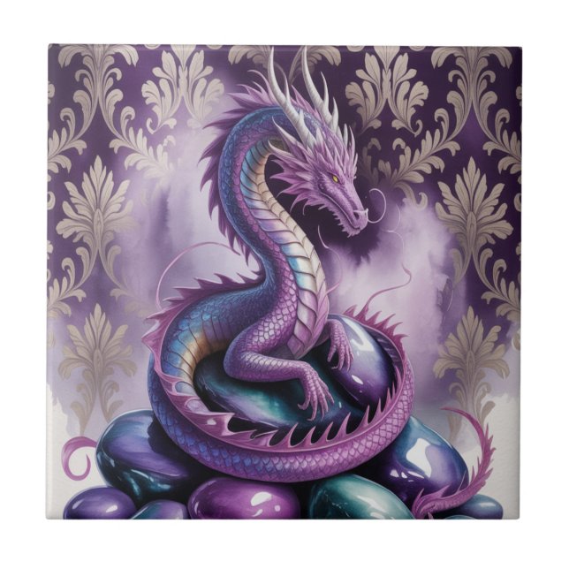 Carreau Purple Mystic Dragon Gothic (Devant)