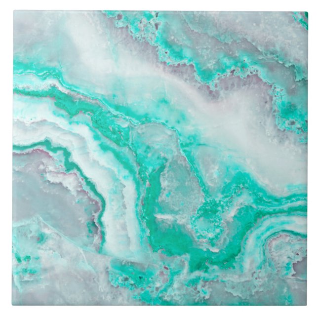 Carreau Quartz blanc de minerai d'agate de pierre gemme (Devant)