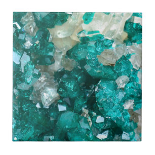Carreau Quartz turquoise de sucre candi