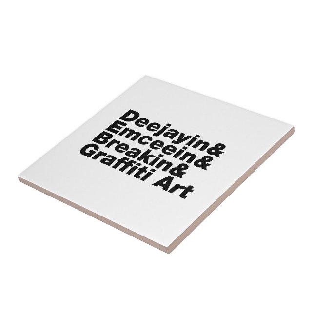 Carreau Quatre éléments de l'Hip hop (Côté)