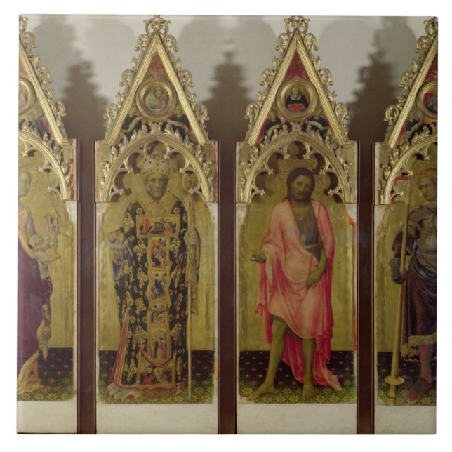 Carreau Quatre saints du Quaratesi Polyptych : Magnétique (Devant)