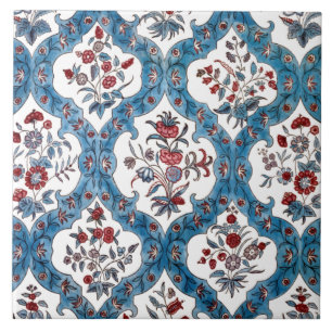 Carreau Quatrefoil coloré bohème floral