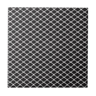 Carreau Quatrefoil noir