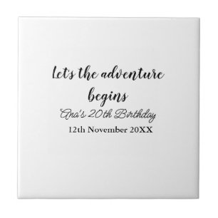 Carreau que l'aventure commence 20e anniversaire ajouter n