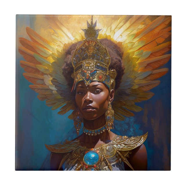 Carreau Queen Goddess Imaginaire Art (Devant)