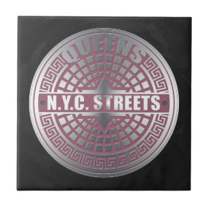 Carreau Queens de couvertures de trou d'homme