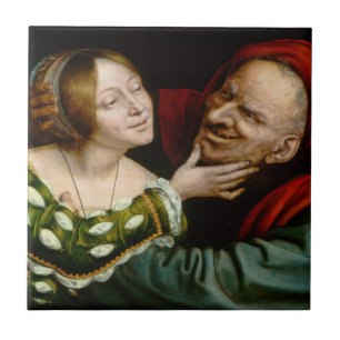 Carreau Quentin Matsys - Amateurs jumelés