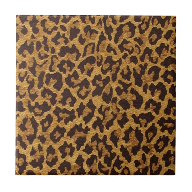 Carreau RAB Rockabilly Empreinte de léopard Brown Gold (Devant)