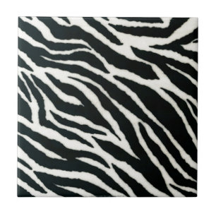 Carreau RAB Rockabilly Zebra Imprimer noir et blanc