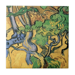 Carreau Racines et troncs d'arbres par Vincent van Gogh
