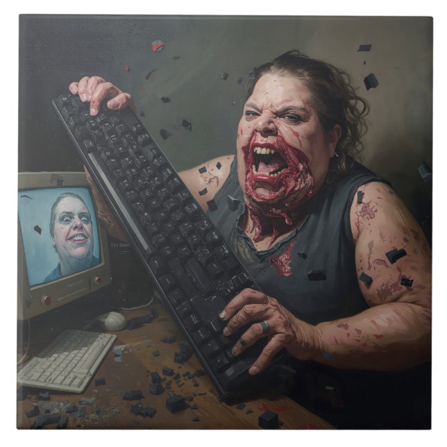 Carreau Rage Error: System Failure - Ctrl Alt Delirium (Devant)