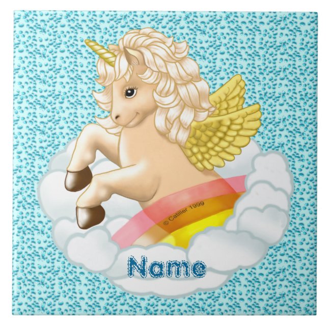 Carreau Rainbow Baby Unicorn (Devant)