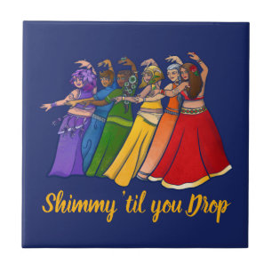 Carreau Rainbow Belly Dancer Art Belly Dance Troupe