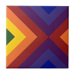 Carreau Rainbow Chevrons