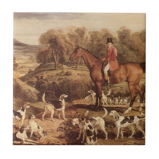 Carreau Ralph Lambton et ses Hounds par James Ward (Devant)