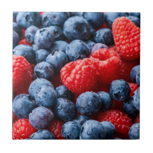 Carreau Raspberries et Blueberries