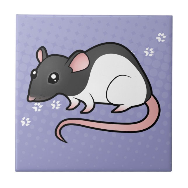 Carreau Rat de bande dessinée (Devant)