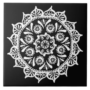 Carreau Raven Mandala