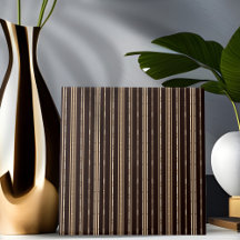Carreau rayé aspect bambou noir et marron