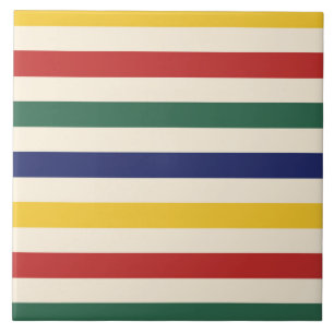 Carreau Rayures horizontales colorées