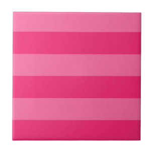 Carreau Rayures rose pâle et rose chaud