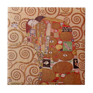 Carreau Réalisation par Gustav Klimt, Art Nouveau Vintage