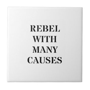 Carreau Rebelle avec de nombreuses causes