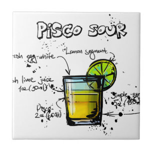 Carreau Recette aigre de cocktail de Pisco