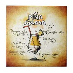 Carreau Recette de cocktail de Pina Colada