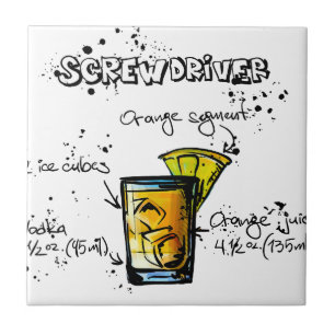 Carreau Recette de cocktail de tournevis