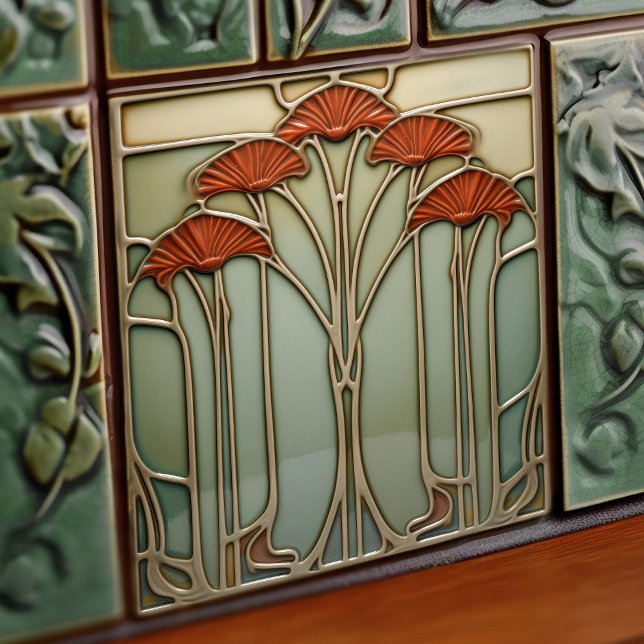 Carreau Récolte Crescendo Art Nouveau Carrelage céramique (Créateur téléchargé)