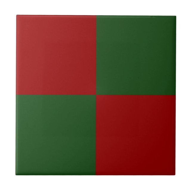 Carreau Rectangles rouge et vert (Devant)