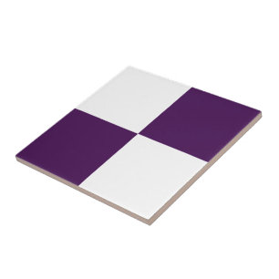 Carreau Rectangles royales violettes et blanches