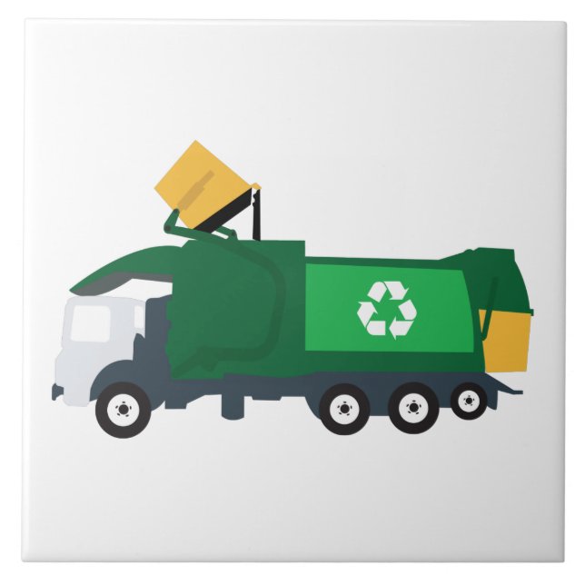 Carreau Recyclage Camion à ordures (Devant)