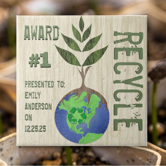 Carreau Recycle Award Pour Les Majeurs Forestiers De La Co (Créateur téléchargé)