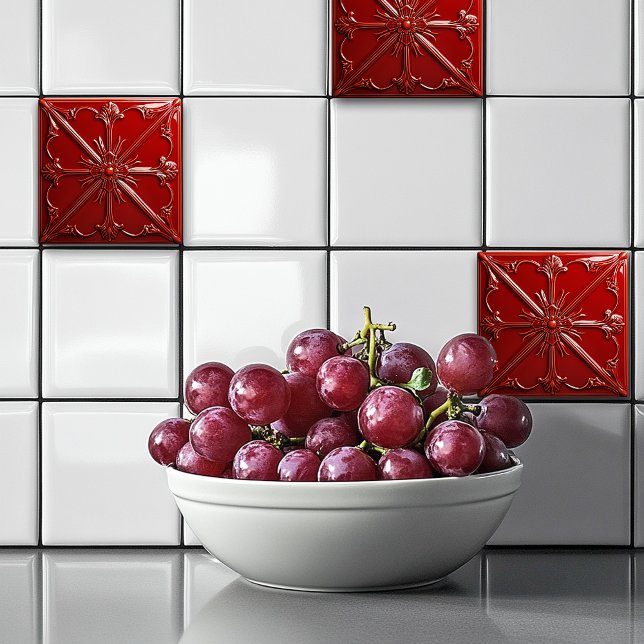 Carreau Red Art Deco  (Créateur téléchargé)