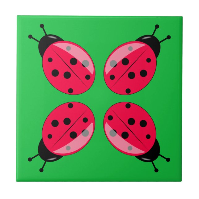 Carreau Red Ladybugs (Devant)