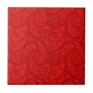 Carreau Red Paisley