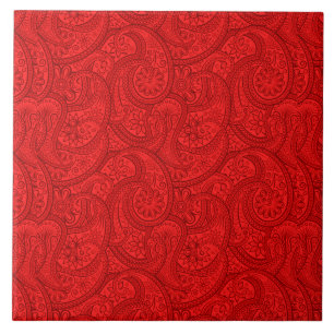 Carreau Red Paisley