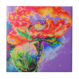 Carreau Red Poppy -violet