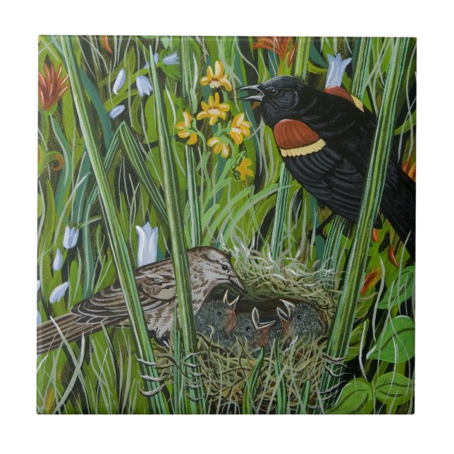 Carreau Red Wing Blackbird (Devant)