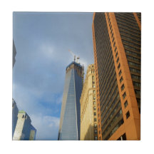Reflets de gratte-ciel de New York